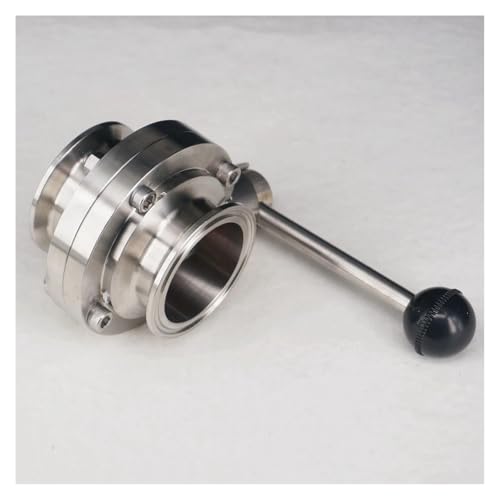 MQXFCZUX Fit Rohr O.D 51 mm Tri Clamp 2 Zoll Ferrule O.D 64 mm SUS 304 Edelstahl Ventil Homebrew Beer Dairy Product von MQXFCZUX
