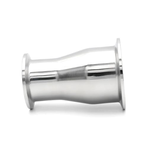 Tri-Klemmen-Reduzierstück, SS304/316L, Edelstahl-Rohrverschraubungen, 38, 51 mm, Homebrew 50,5, 64 mm, saubere Politur, MQXFCZUX (2 Stück_SS304) von MQXFCZUX