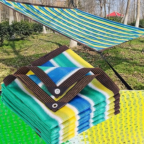 MQXYLF 2x13m Rechteckig Schattiernetz,Schattentuch mit Ösen,Schattierungsnetz Atmungsaktiv HDPE,90-95% UV Schutz Sonnenschutznetz,Sonnensegel für Garten Balkon Terrasse Gewächshaus,Schattennetz von MQXYLF