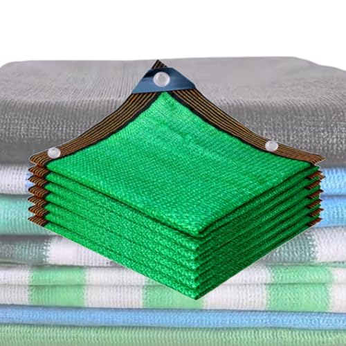 Grün Sonnensegel mit Ösen Schattiernetz Schattennetz mit 85% Schattenwirkung UV-Schutznetz Gartennetz 11 Farben für Garten Pflanze Gewächshaus Scheune Außen Hof Dach Kühlung[4mX5m] von MQZHUK