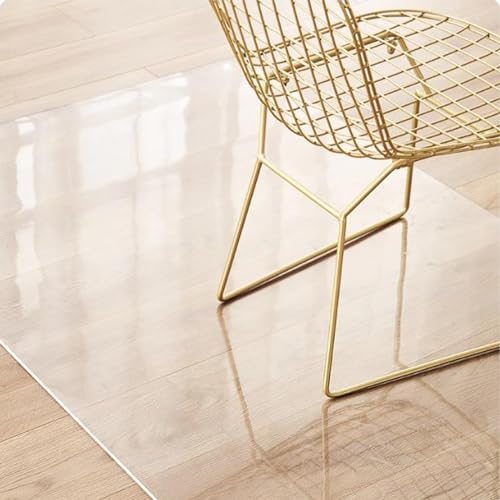 MQZHUK Gefrosteter PVC Stuhl Harte Bodenmatte 3.0 mm Bodenschutzmatte Bürostuhl für Büro Zuhause Bodenschutzmatte Harte Böden in verschiedenen Größen erhältlich (120cmX150cm) von MQZHUK