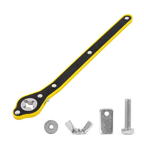 MR CARTOOL Universal Automotive 360 ° drehbarer arbeitssparender Klinkenschlüssel, Scherenheber Hubgeschwindigkeitsgriff Werkzeug Jack Lug Griff Werkzeug Reifen Rad Jackschlüssel von MR CARTOOL