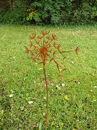 MR-Metalldesign Gartenstecker kleine Pusteblume Edelrost von MR-Metalldesign