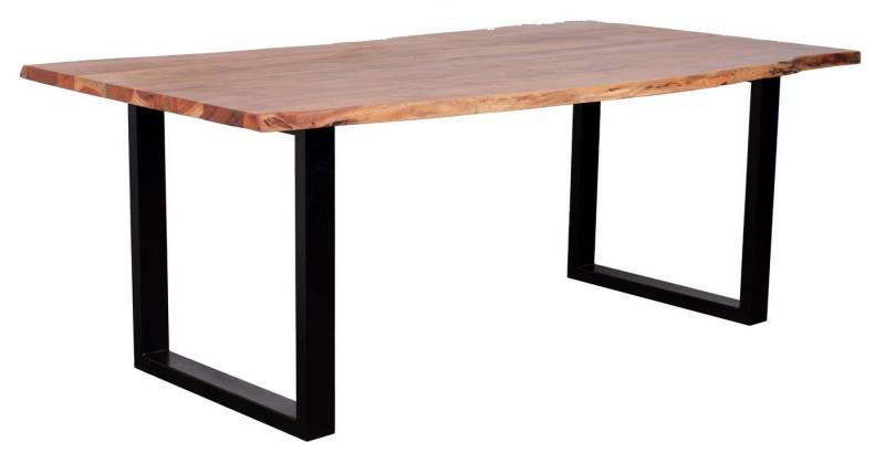 MR.DEKO Baumkantentisch Catania Akazie U-Form Gestell 160 x 90 cm MR.DEKO Baumkantentisch Catania Akazie U-Form Gestell 160 x 90 cm von MR.DEKO