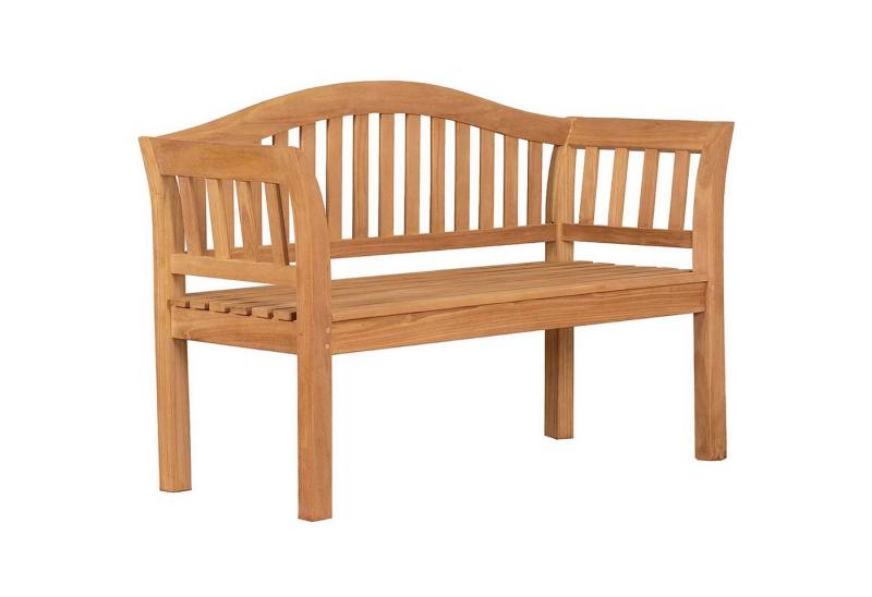 MR.DEKO Gartenbank Wave Teak 120 cm MR.DEKO Gartenbank Wave Teak 120 cm von MR.DEKO