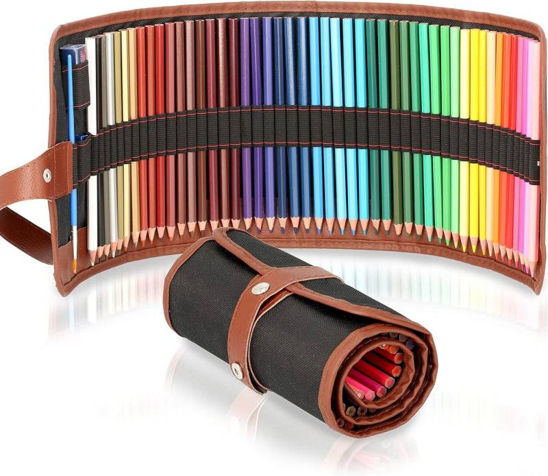 MR.ROBINSON Aquarellfarbe MR.ROBINSON Aquarell Buntstift-Set 48 Farben, Pinsel & Roll-Up-Etui MR.ROBINSON Aquarellfarbe MR.ROBINSON Aquarell Buntstift-Set 48 Farben, Pinsel & Roll-Up-Etui von MR.ROBINSON