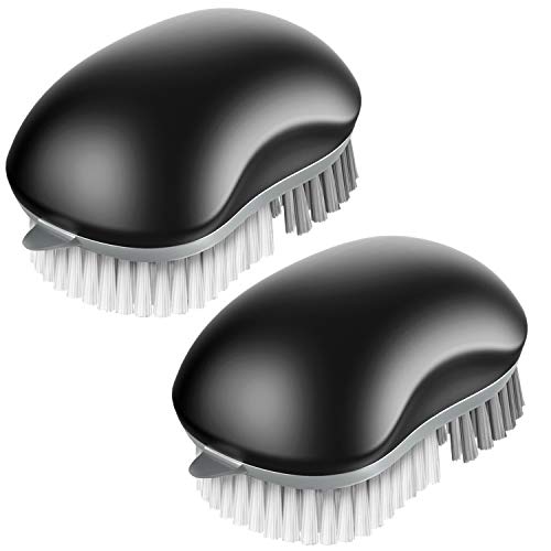 MR.SIGA Obst- und Gemüsereinigungsbürste, 2er Pack, schwarz von MR.SIGA