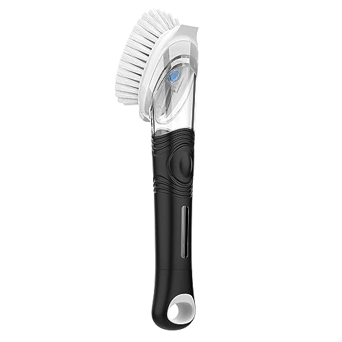 MR.SIGA Spülbürste mit Spülmittelspender, Küchenbürste für Topf, Pfanne, Spüle Reinigung von MR.SIGA
