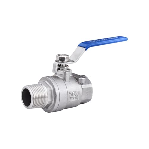 316 stainless steel internal and external wire ball valve two-piece heating internal and external thread switch internal and external thread manual valve 4 minutes 15 medium thickened version(G1-1/4) von MRANADLDF
