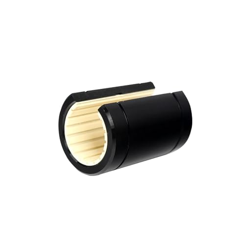 Offenes Linearlager aus technischem Kunststoff, selbstschmierende Buchsenschieberfaser LM-10OP LM-12OP LM-16-50OP(Gold,J1-LM16 16X28X37mm) von MRANADLDF