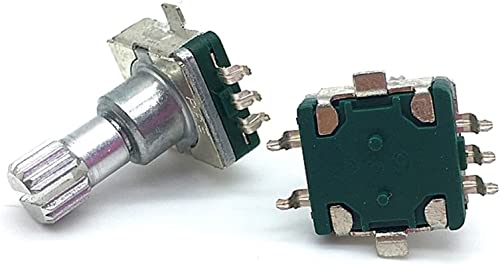 Switch Encoder 5PCs EC11 Rotationscodiererschalter mit Druckknopfschalter 30 Position 5Pin Smd Typ Grifflänge 15mm Pflaumenwelle von MRANADLDF