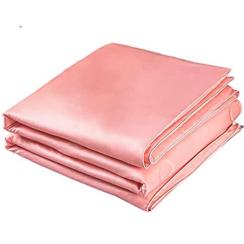 MRBRON Sommer-Steppdecke Waschbare Microfaser Eisseide Summer Air Conditioning Comforter Quilt Leichte und atmungsaktive Decke (Rosa,150x200cm) von MRBRON