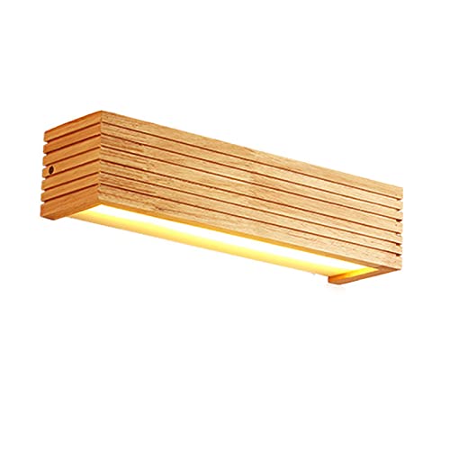 MRBVAOXVD Bad Spiegelpen Geführt Spiegel Frontleuchten, Einfache Able Nordic Trepgummi Holz Acryl Badezimmer Umkleidetisch Schlafzimmer Nachtwand Licht/Warm Licht / 45Cm/Weißes Licht/55Cm von MRBVAOXVD