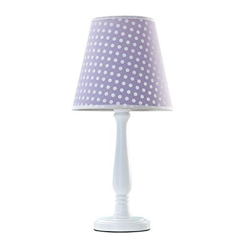 MRBVAOXVD Schreibtischlampen, Leselamschreibtischlamkind Tischlamkinderzimmer Schlafzimmerlamholzlampost Handgefertigter Stoff Tischlampe/Lila-C von MRBVAOXVD