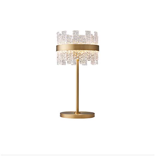 MRBVAOXVD Schreibtischlampen, Leselamschreibtischlammoderne Nachttisch Geführtepen Am Bettende Kristall Wie Tischlampe, 23,6 "Hohe Runde Dekoschreibtischlamnachtbeleuchtufür Wohnzimmer, Schlafzimmer, von MRBVAOXVD