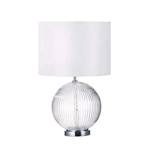 MRBVAOXVD Schreibtischlampen, Leselamschreibtischlammoderne Tischlamklarglas Glas Aus Weißem Trommelschatten Für Wohnzimmer Familie Schlafzimmer Am Bett Büro Tischlampe von MRBVAOXVD