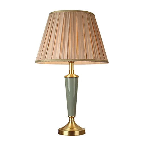 MRBVAOXVD Schreibtischlampen, Leselamschreibtischlammoderne Tischlampen Keramik Nachtlampen Mit Stoffpenschirm Einfachheit Eisrisse Nachttischlampen Für Home Office Café Restaurant Nachtlicht/B von MRBVAOXVD