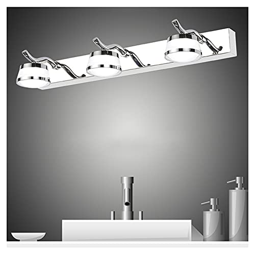 MRBVAOXVD Schreibtischlampen,Badespiegellampen Einfache 46Cm Spiegel Frontleuchten,Nordic Edelstaacryl Home Apartment Hotel Badezimmer Badewannenebel Umkleidetisch 3 Köpfewandleuchte von MRBVAOXVD