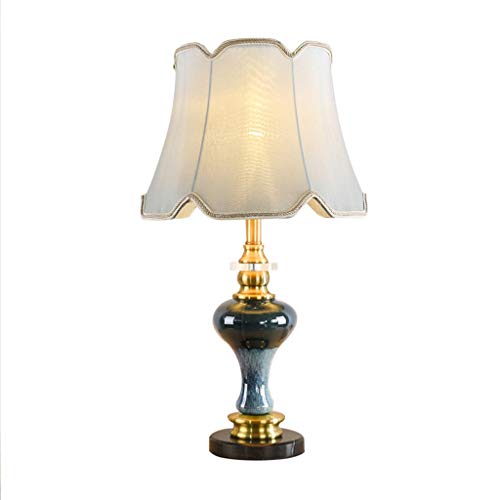 MRBVAOXVD Tischlambeleuchtuschreibtischlampe, Keramik Leselamwarm Romantisches Nachtlicht Wohnzimmer Schlafzimmer Studie Bedsie27 Leselampe/Ein/35 * 35 * 63Cm von MRBVAOXVD