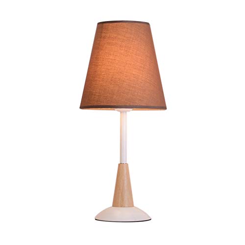 MRBVAOXVD Tischlammassivholz Schreibtischlampe, Country Style Einfache Schreibtischlamkinderzimmer Schlafzimmer Nachtlame27 4 Schattierungen Leselampe/B von MRBVAOXVD