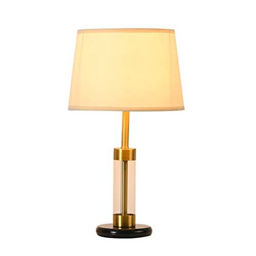 MRBVAOXVD Tischlammoderne Glas Schreibtischlampe, Licht Hochwertige Schreibtischlamtransparente Marmorbasis Bedsiprobe Zimmer Hotel Leselampe von MRBVAOXVD