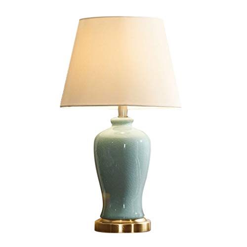 MRBVAOXVD Tischlamwohnzimmer Schreibtischlampe, Cyan Crack Keramik Warm Licht Schatten Leselame27 2 Größen Tasten Steueruschreibtischlameinfache Schöne Dekolichter Leselampe/33 * 60 cm MRBVAOXVD Tischlamwohnzimmer Schreibtischlampe, Cyan Crack Keramik Warm Licht Schatten Leselame27 2 Größen Tasten Steueruschreibtischlameinfache Schöne Dekolichter Leselampe/33 * 60 cm von MRBVAOXVD