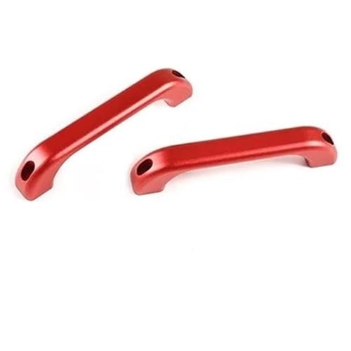 MRBVHGPKUT Autotürgriff Für Für Defender 90 110 130 2004-2018 Aluminiumlegierung Auto Tür Innentür Schüssel Griff Dekoration(Style F Red 2 pcs) von MRBVHGPKUT