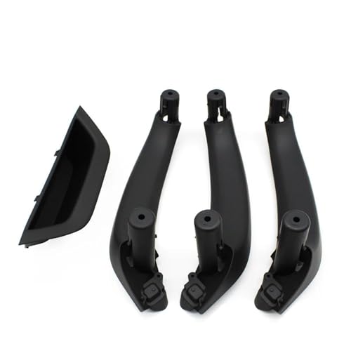 MRBVHGPKUT Autotürgriff LHD RHD Auto Vorne Hinten Links Rechts Innengriff Pull Trim Türgriffverkleidung Für X3 X4 F25 F26 2010-2016(LHD 4PCS Black) von MRBVHGPKUT