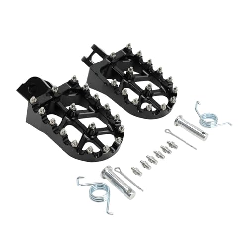 MRBVHGPKUT Für MSX 125 Für GROM 125 2013-2024 Für Monkey 125 2020 2021 2022 2023 2024 Motorrad Fußstützen Fußrasten Pedale(Schwarz) von MRBVHGPKUT