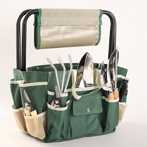 MRDEER All-in-One Gardening Solution: Folding Stool with Tool Bag & 10 Tools – Lightweight & Portable with Sturdy Steel Frame, Detachable Tote, and Stainless Steel Tools MRDEER All-in-One Gardening Solution: Folding Stool with Tool Bag & 10 Tools – Lightweight & Portable with Sturdy Steel Frame, Detachable Tote, and Stainless Steel Tools von MRDEER