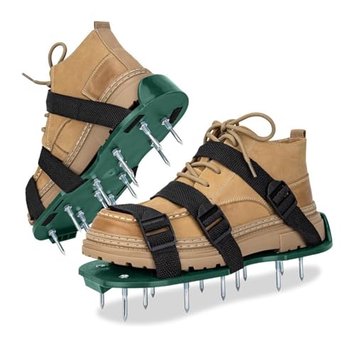 MRDEER Einfache Rasenpflege macht Spaß Rasenlüfterschuhe mit Metallnägeln, Klettverschluss und Schaufelvertikutierer - Ihr idealer Rasenlüfter für perfekte Gärten MRDEER Einfache Rasenpflege macht Spaß Rasenlüfterschuhe mit Metallnägeln, Klettverschluss und Schaufelvertikutierer - Ihr idealer Rasenlüfter für perfekte Gärten von MRDEER
