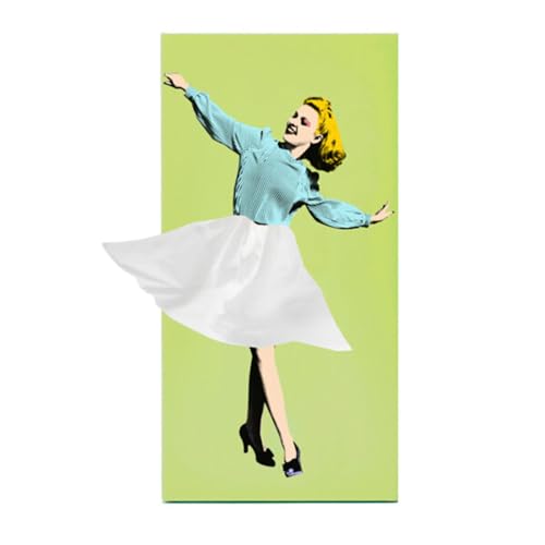 MRDEER Flying Skirt Tissue Box, Fliegender Rock Taschentuchbox, Kreative Puffy Rock Mädchen Taschentuchspender, Personalisiertes Kosmetiktücher Box Set (Grün) von MRDEER