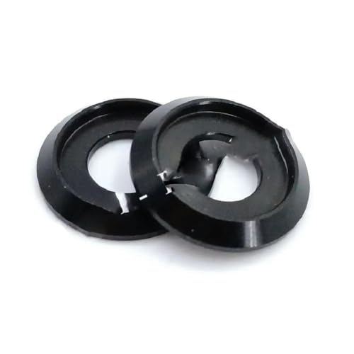 10 Stück M2 M2,5 M3 M4 M5 M6 M8 Bunte Aluminium-Unterlegscheibe mit Linsenkopf für Linsenkopfschraube-M6-Schwarz von MRESXT