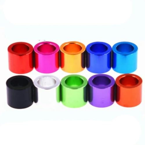 10 Stück M3 m4 m5 m6 * 2/3/4/5/6/8/10 bunte Aluminiumscheibe Buchsendichtung Distanzhülse Abstandshalter ohne Gewinde für Modellteile-M6 (10 Stück)-Länge 5 mm-Rosa von MRESXT