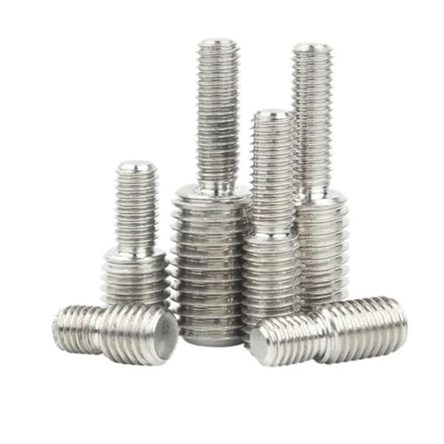 304 Edelstahl M3 M4 M5 M6 M8 M10 M12 M14 M16 M20 Gewindeadapter Stecker auf Stecker Umwandlung Doppelkopf-Transferschraube-2St. M12x25-M14x25 von MRESXT