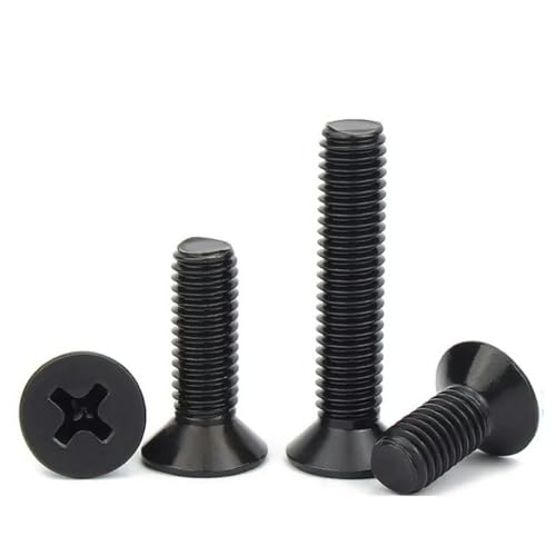 50 Stück/Los M1 M1.2 M1.4 M1.6 M1.7 M2 M2.5 M3 M3.5 M4 M5 KM Mini kleine Schwarze Senkkopfschraube aus Stahl – M3.5-14 mm x 50 Stück 50 Stück/Los M1 M1.2 M1.4 M1.6 M1.7 M2 M2.5 M3 M3.5 M4 M5 KM Mini kleine Schwarze Senkkopfschraube aus Stahl – M3.5-14 mm x 50 Stück von MRESXT