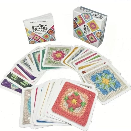 Granny Square Blumen Häkel-Karten (Deutsche Ausgabe): 50x häkeln, mixen und matchen. Mit Häkelschrift und Foto zu jedem Granny Square und praktischem So-geht's-Booklet Sonstiges Zubehör von MRGIINR