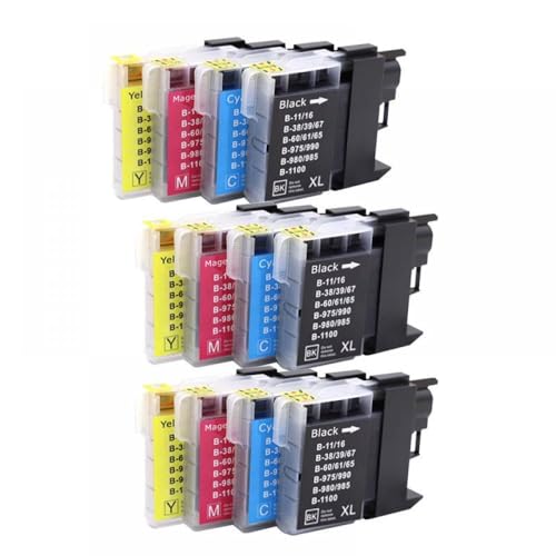 MRHZKE Kompatible LC990 Tintenpatrische Kompatibel mit MFC-295CN MFC-297C MFC-490CW MFC-5490CN MFC-5890CN MFC-5895CW MFC-6490CW MFC-670CD MFC-670CDW INKNPINTERSPINTERSPINTERS(3Set) von MRHZKE