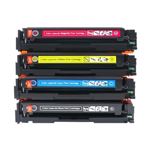 Tonerkartuschen 4-Farben-Set Kompatibel mit MFP M255dw M255nw M282nw M283fdn M283fdw M283cdw W2210A(207A 1set with chip) von MRHZKE