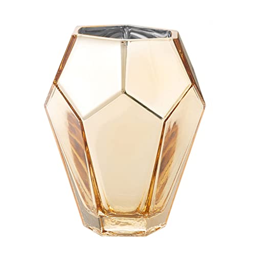 Exquisite Vase Moderne Gold Glas Dekorative Vasen Getrocknete Wohnzimmer Dekoration Wohnkultur Blumentopf Cachepot Kunst von MRKU