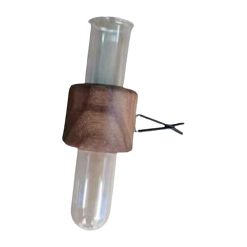 MRKU Auto-Entlüftungsclip, Holz-Auto-Glasröhrenvasen-Clips, Verstellbarer Holz-Erfrischerhalter, langlebige Dekoration für Wohnmobil-Innenraum, Familie und Freunde von MRKU
