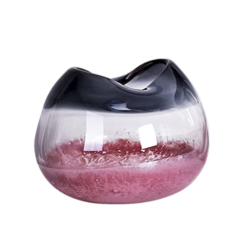 MRKU Exquisite Vase im nordischen Stil, kreatives Glas, für Wohnzimmer, Esstisch, Heimdekoration, hochwertiges transparentes Kunsthandwerk von MRKU