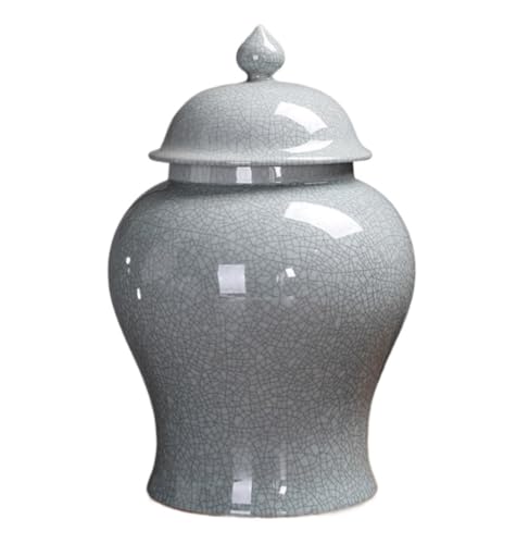 MRKU Keramik Ingwer Jar Display Gitter Handwerk Handwerk Dekorative Tempel Mit Deckel Blume Vase Orientalischen von MRKU