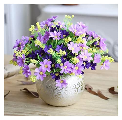 MRKU Künstliche Blumen Stoff Blume Gefälschte Vase Set Für Home Dekoration Pflanzen von MRKU