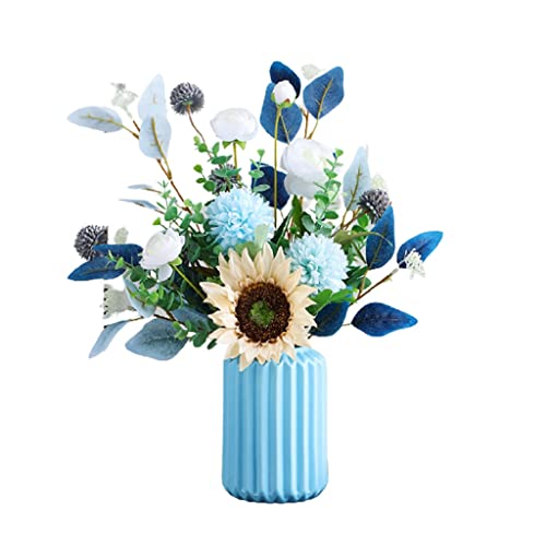 MRKU Schöne künstliche Blume mit Keramikvase für Zuhause, Hochzeitsdekoration, Herbststrauß MRKU Schöne künstliche Blume mit Keramikvase für Zuhause, Hochzeitsdekoration, Herbststrauß von MRKU