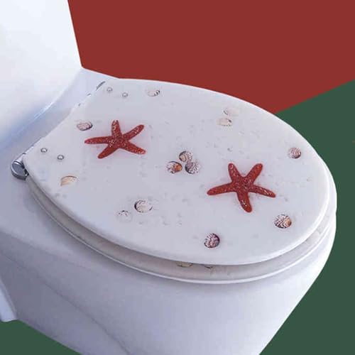 MRKU Toilettensitz, langsam schließendes Harz, Schnellverschluss, einfache Reinigung und Installation von MRKU