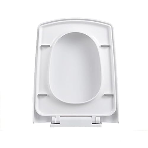MRKU Verdickter quadratischer Soft-Close-Sitz in Weiß, PP-Material, Haushaltsabdeckung, 36 x 45 cm von MRKU