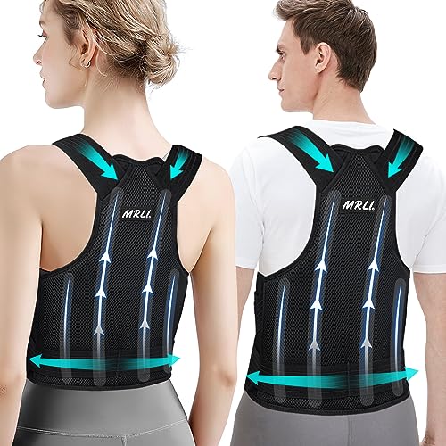 Rückenstützgürtel Rücken Geradehalter Haltungskorrektur Damen: Verstellbare Haltung Korrektur Gurt für herren - Atmungsaktive Back Posture Corrector - Verstellbare Gerade Haltungstrainer Schwarz XL Rückenstützgürtel Rücken Geradehalter Haltungskorrektur Damen: Verstellbare Haltung Korrektur Gurt für herren - Atmungsaktive Back Posture Corrector - Verstellbare Gerade Haltungstrainer Schwarz XL von MRLI