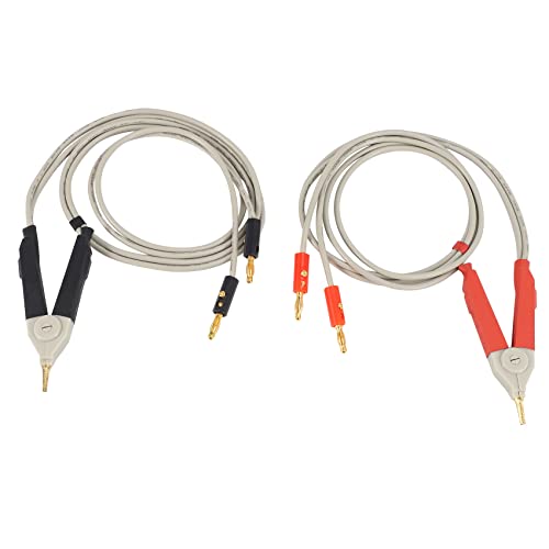 MRNHA 1 paar isolierte Bananenstecker Klemme Kabel Niedriger Widerstand LCR Clip Sondenkabel Messgerät testen Terminal Kelvin Neu von MRNHA