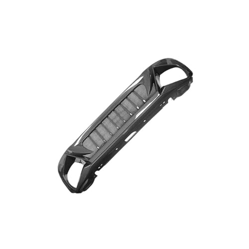MRNQCB Frontstoßstange Racing Schwarz Carbon Luftgitter Für Jeep Für Renegade Grills 2019 2020 2021 2022 Styling Außenzubehör Autofront- und Kühlergrills(Pseudo Carbon Fiber) von MRNQCB